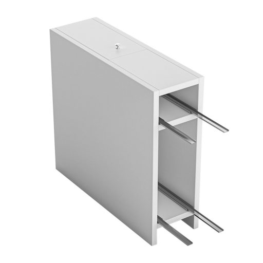 Wąska szafka łazienkowa, 60x55x20cm Biała