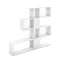 Modern aszimmetrikus polc 120x109x20cm fehér