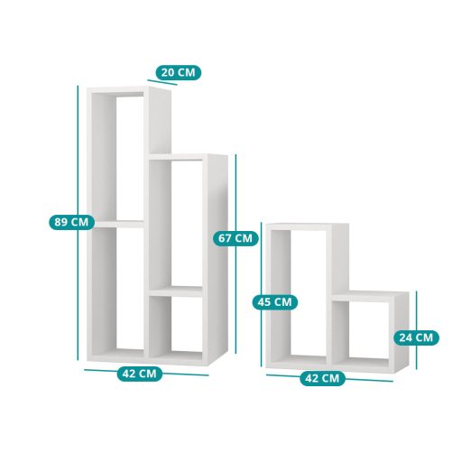 Zestaw Stojaków na Kwiaty, Biały