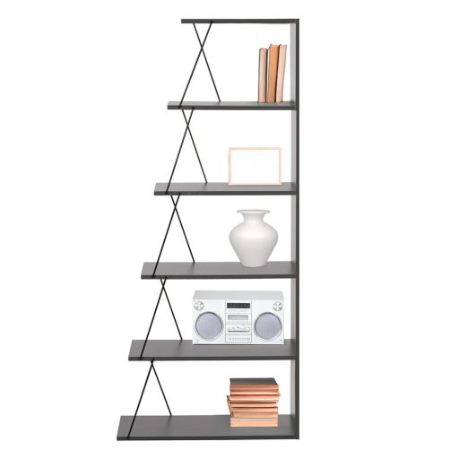 Regał 150x50x22, antracytowy