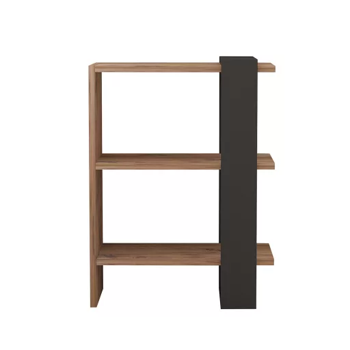 Regał 70x51.8x25 Antracyt-Dąb