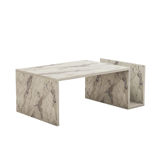 Stół kawowy w marmurowym wzorze 86.8x32.4x50cm