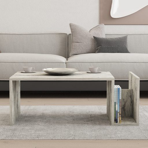 Stół kawowy w marmurowym wzorze 86.8x32.4x50cm