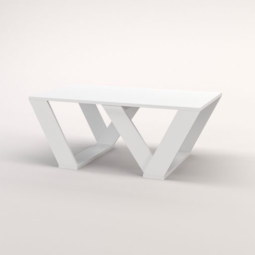 Stół kawowy 110x40x60cm, Biały