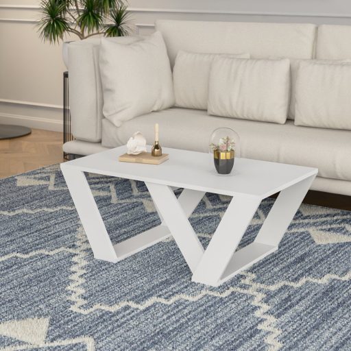 Stół kawowy 110x40x60cm, Biały