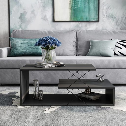 Stół kawowy 100x40x50cm, Antracytowy