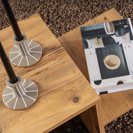 Stół kawowy 80x40x40 cm, Sosna