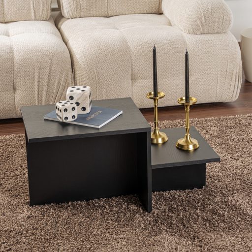 Stolik kawowy 80x40x40 cm, czarny