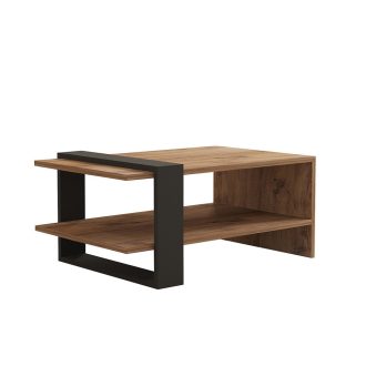 Stół kawowy 80x35x55cm, Dąb-Antracyt