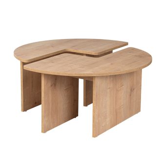 Okrągły Stolik Kawowy 90x41cm, Dąb