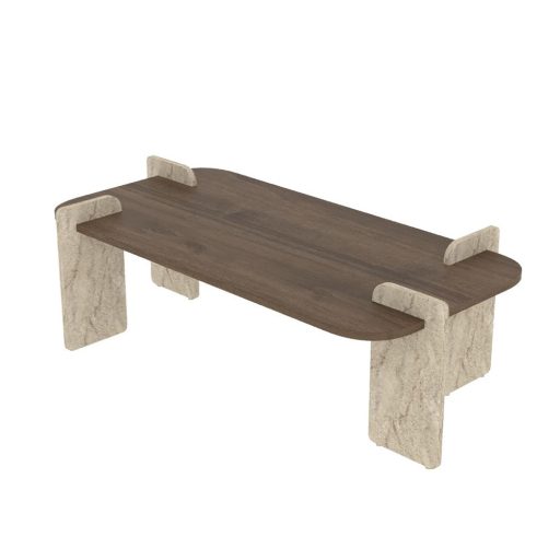 Stół kawowy 130x35x60cm, Orzech