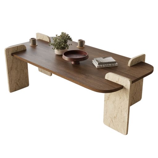 Stół kawowy 130x35x60cm, Orzech