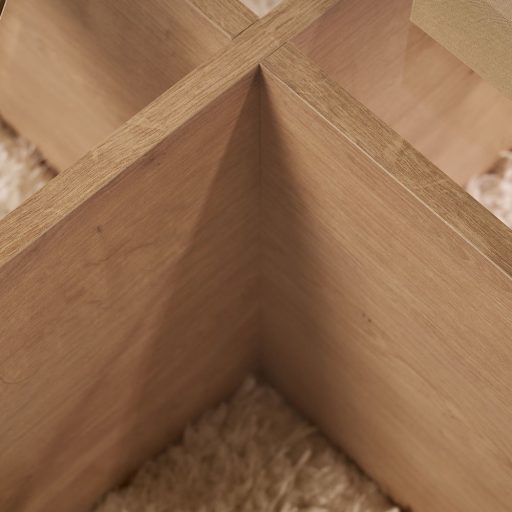 Okrągły Stół Kawowy z Hartowanym Szkłem 75x35x75cm, Dąb