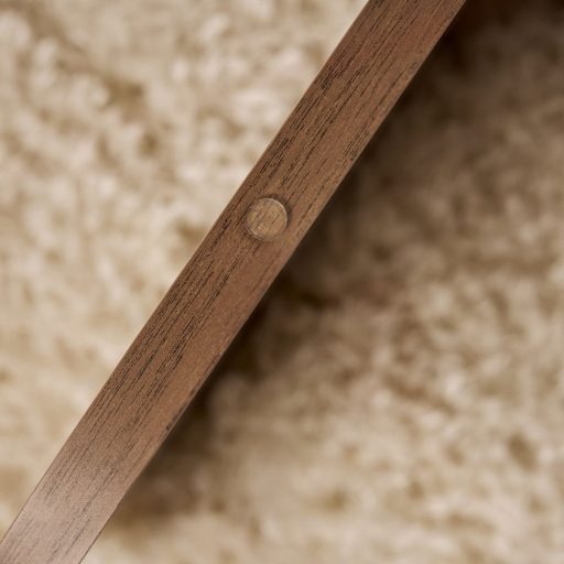 Okrągły Stolik Kawowy z Hartowanego Szkła 75x35x75cm, Orzech