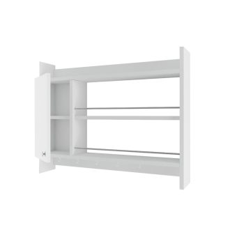 Półka ścienna do kuchni 85x15x65cm, Biała