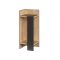 Lewy Stolik Nocny 60x25x27cm Antracyt-Dąb