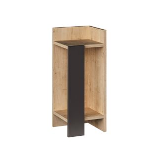 Nocna szafka po prawej stronie 60x25x27cm Antracyt-Dąb