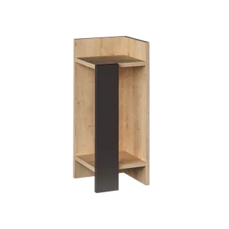 Nocna szafka po prawej stronie 60x25x27cm Antracyt-Dąb