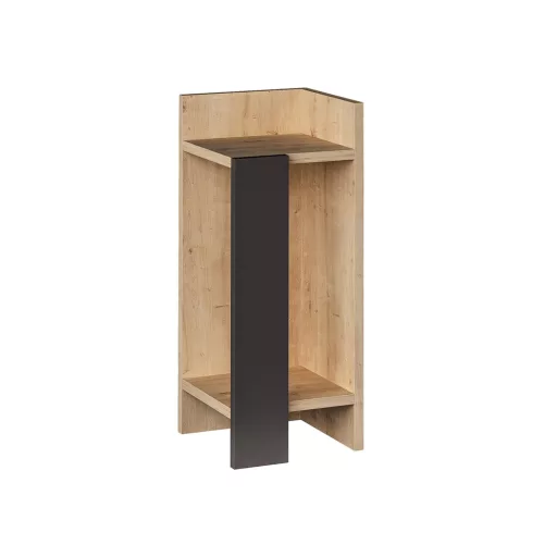 Nocna szafka po prawej stronie 60x25x27cm Antracyt-Dąb