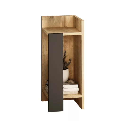 Nocna szafka po prawej stronie 60x25x27cm Antracyt-Dąb