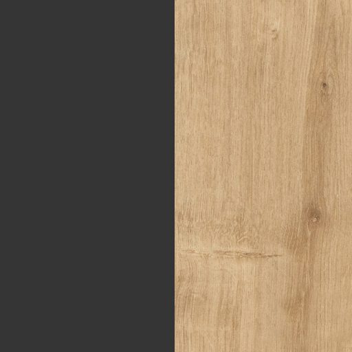 Nocna szafka po prawej stronie 60x25x27cm Antracyt-Dąb