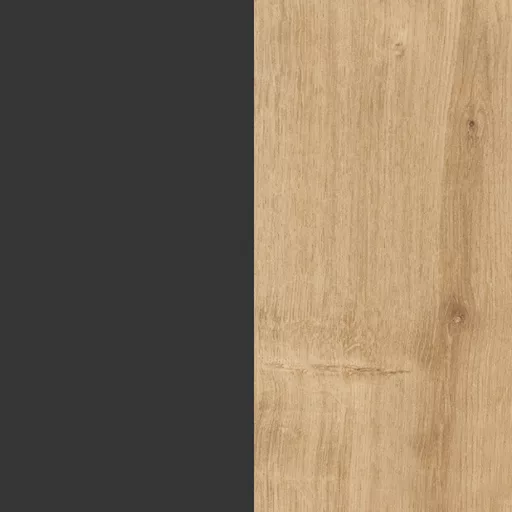 Nocna szafka po prawej stronie 60x25x27cm Antracyt-Dąb