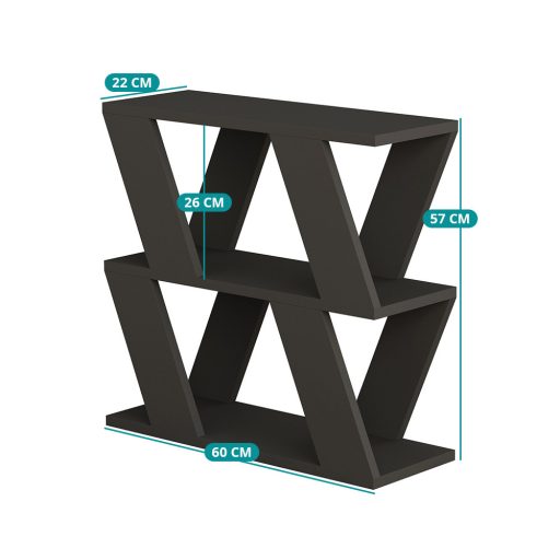 Stolik boczny 60x57x22cm, antracytowy