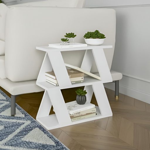 Stolik boczny 60x57x22cm, Biały