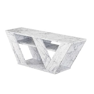 Stojak na telewizor z marmurowym wzorem 110x40x30cm