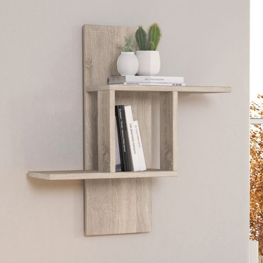 Półka ścienna 70x64x20cm, Dąb Sonoma