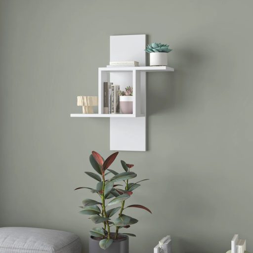 Półka ścienna 70x64x20cm, Biała