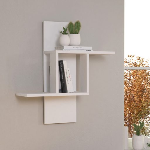 Półka ścienna 70x64x20cm, Biała