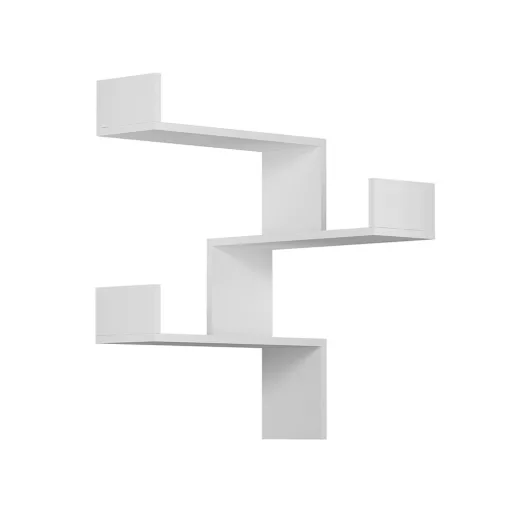 Półka narożna 60x90x60cm, Biała