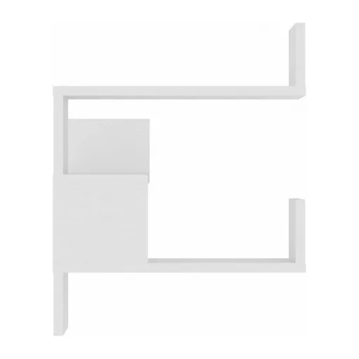 Półka narożna 60x90x60cm, Biała
