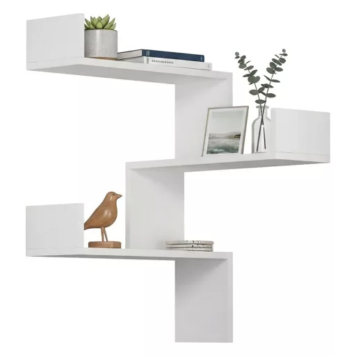 Półka narożna 60x90x60cm, Biała
