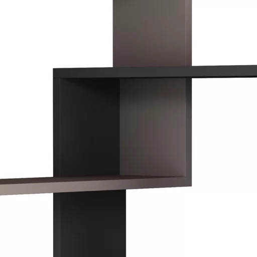 Zestaw półek ściennych 2-częściowy, jasny mocha-antracyt