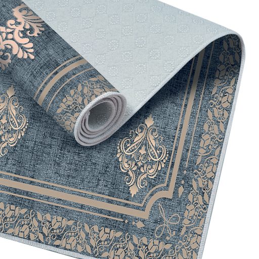 Zestaw dywaników łazienkowych 2-częściowy, niebieski