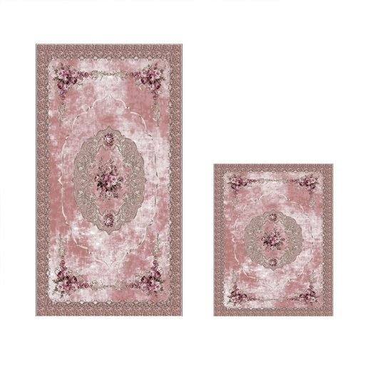 Zestaw dywaników łazienkowych 2-częściowy, puder