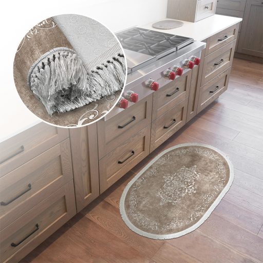 Zestaw dywaników łazienkowych 2-częściowy, beżowy