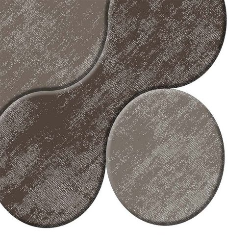 Zestaw dywaników łazienkowych z motywem kamyków, brązowy