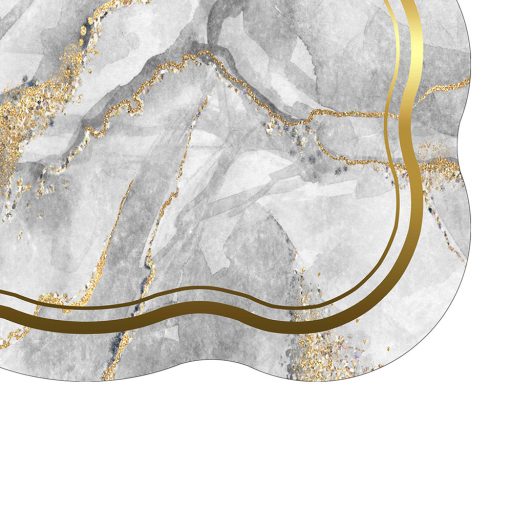 Zestaw dywaników łazienkowych z motywem marmuru, szary