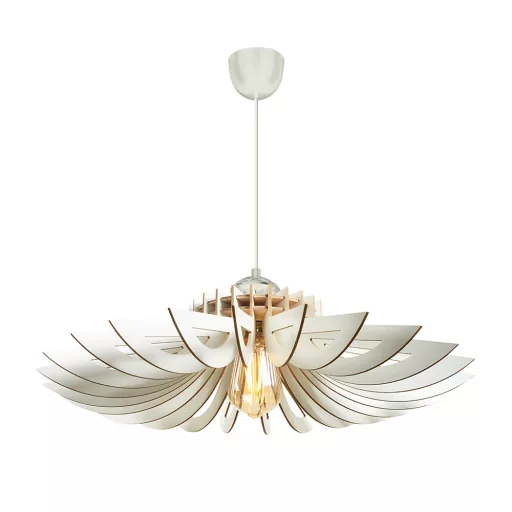Elegancka Lampa Sufitowa z Efektem Drewna
