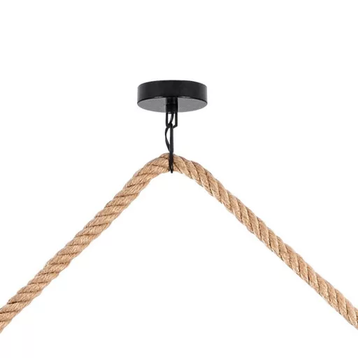 Lampa sufitowa z drewna w stylu vintage