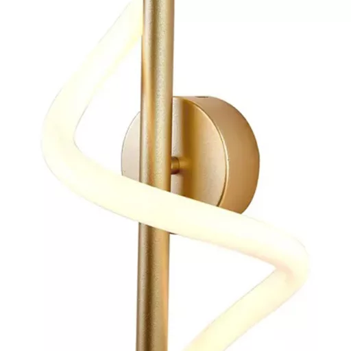 Lampa ścienna LED w kształcie spirali