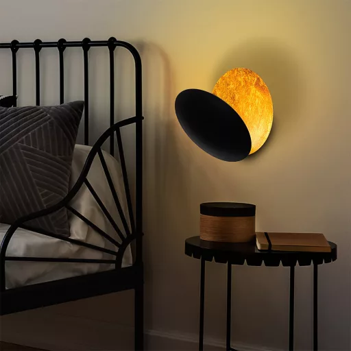 Lampa ścienna design Słońce–Księżyc