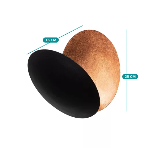 Lampa ścienna design Słońce–Księżyc