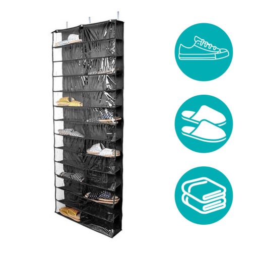Organizer do butów na drzwi-czarny