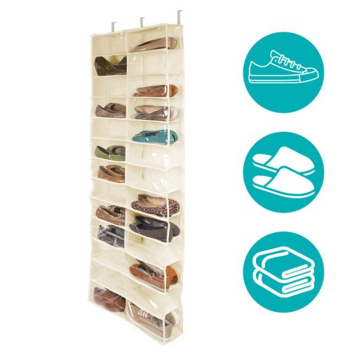 Organizer do butów na drzwi-beżowy