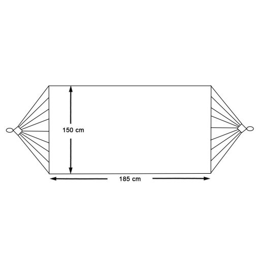Hamak 2 osobowa-czerwony