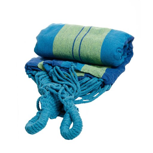 Hamak 2 osobowy - niebieski 